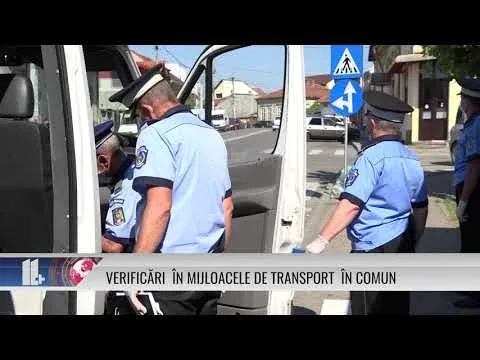 VERIFICĂRI ÎN MIJLOACELE DE TRANSPORT ÎN COMUN