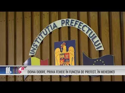 DOINA DOBRE, PRIMA FEMEIE ÎN FUNCȚIA DE PREFECT, ÎN MEHEDINȚI