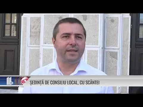 ŞEDINŢĂ DE CONSILIU LOCAL, CU SCÂNTEI