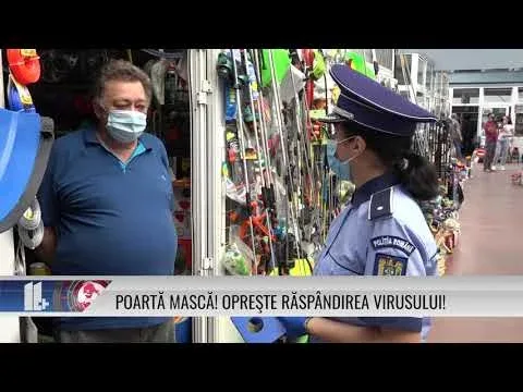 POARTĂ MASCĂ! OPREŞTE RĂSPÂNDIREA VIRUSULUI!