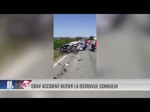 GRAV ACCIDENT RUTIER LA OSTROVUL CORBULUI