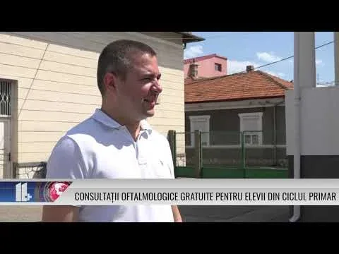 DANIEL CÎRJAN: CONSULTAŢII OFTALMOLOGICE GRATUITE PENTRU ELEVII DIN CICLUL PRIMAR