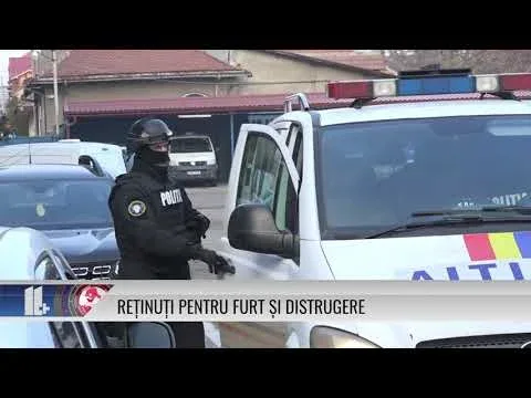 REŢINUTI PENTRU FURT ŞI DISTRUGERE