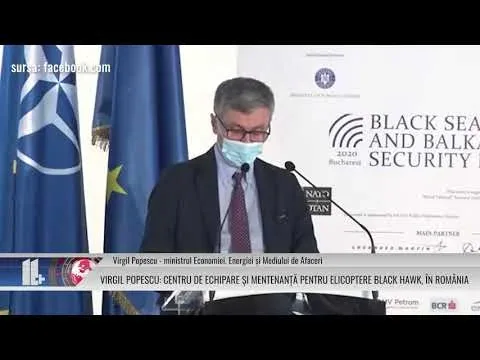 VIRGIL POPESCU: CENTRU DE ECHIPARE ȘI MENTENANȚĂ PENTRU ELICOPTERE BLACK HAWK, ÎN ROMÂNIA