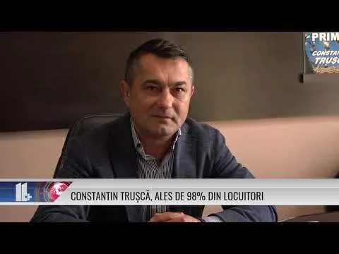 CONSTANTIN TRUȘCĂ, ALES DE 98% DIN LOCUITORI