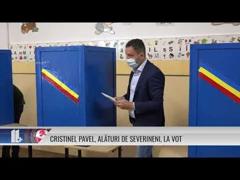 CRISTINEL PAVEL, ALĂTURI DE SEVERINENI, LA VOT