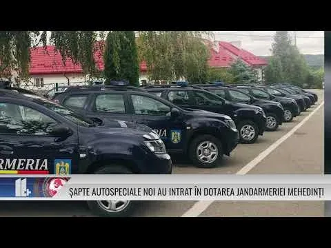 ȘAPTE AUTOSPECIALE NOI AU INTRAT ÎN DOTAREA JANDARMERIEI MEHEDINȚI