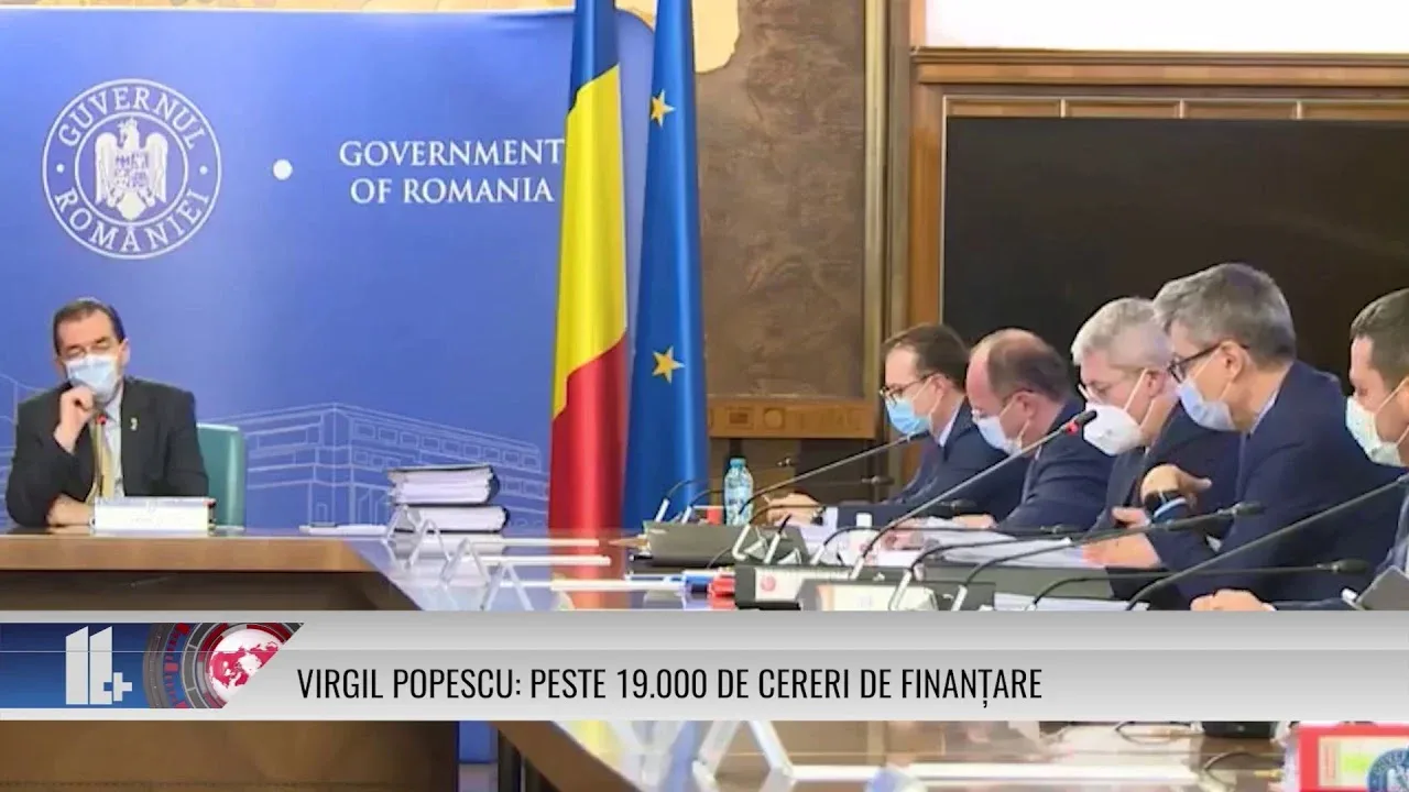 VIRGIL POPESCU: PESTE 19.000 DE CERERI DE FINANȚARE