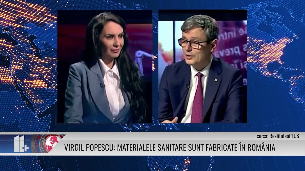 VIRGIL POPESCU: MATERIALELE SANITARE SUNT FABRICATE ÎN ROMÂNIA