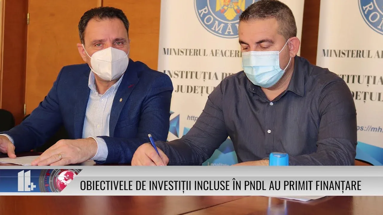 OBIECTIVELE DE INVESTIȚII INCLUSE ÎN PNDL AU PRIMIT FINANȚARE