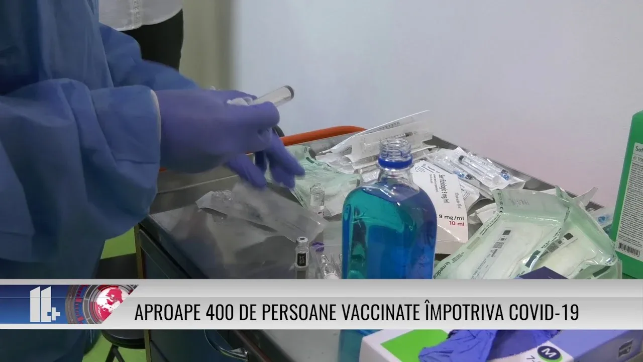 APROAPE 400 DE PERSOANE VACCINATE ÎMPOTRIVA COVID-19