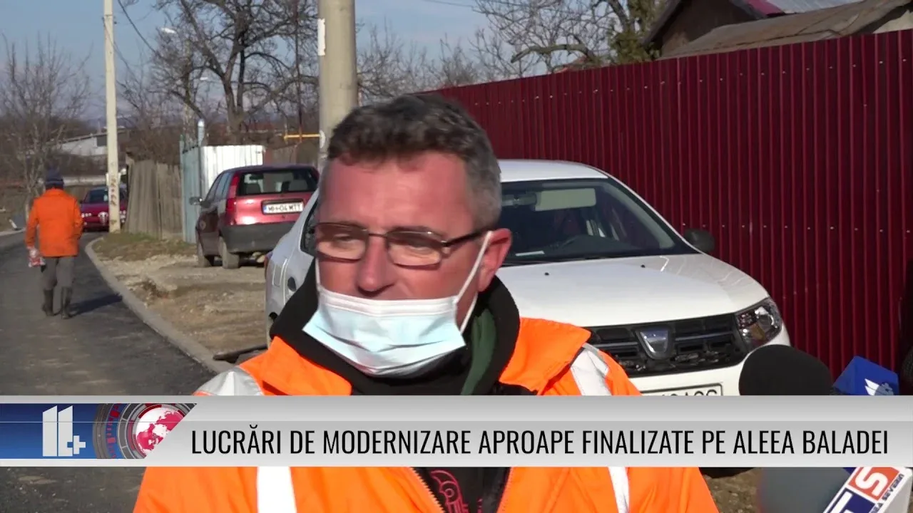 LUCRĂRI DE MODERNIZARE APROAPE FINALIZATE PE ALEEA BALADEI