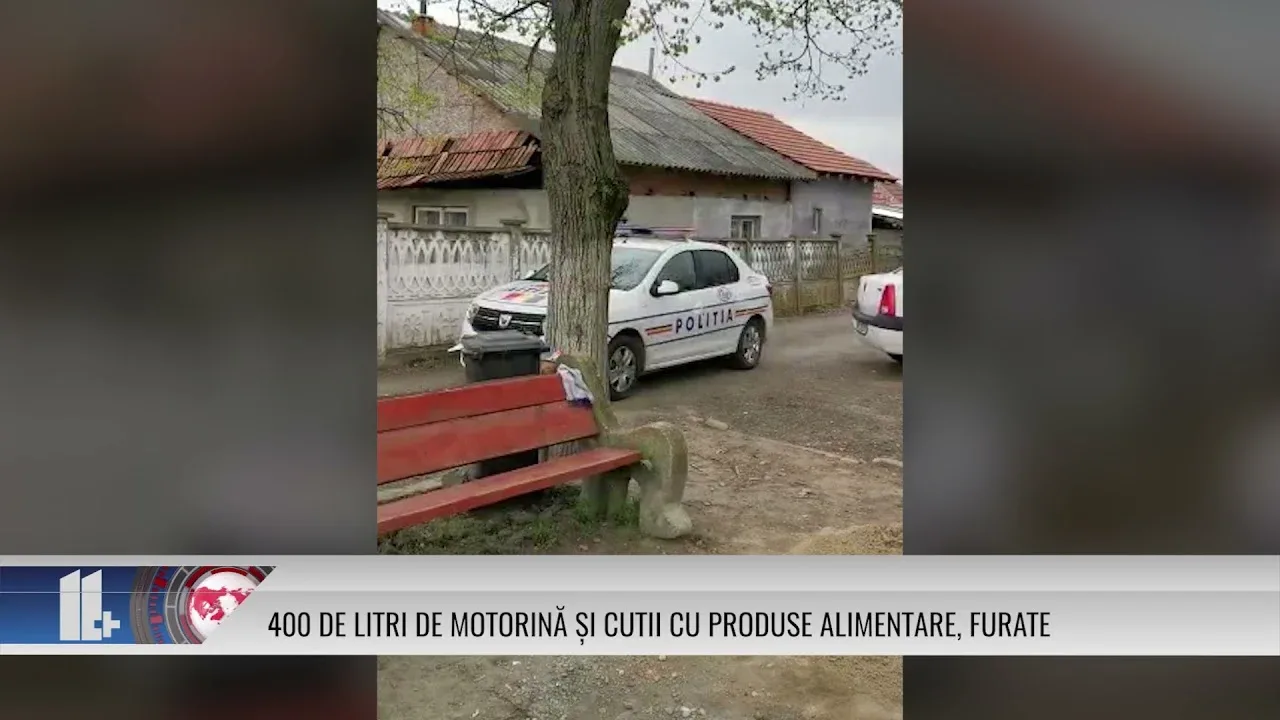 400 DE LITRI DE MOTORINĂ ȘI CUTII  CU PRODUSE ALIMENTARE, FURATE