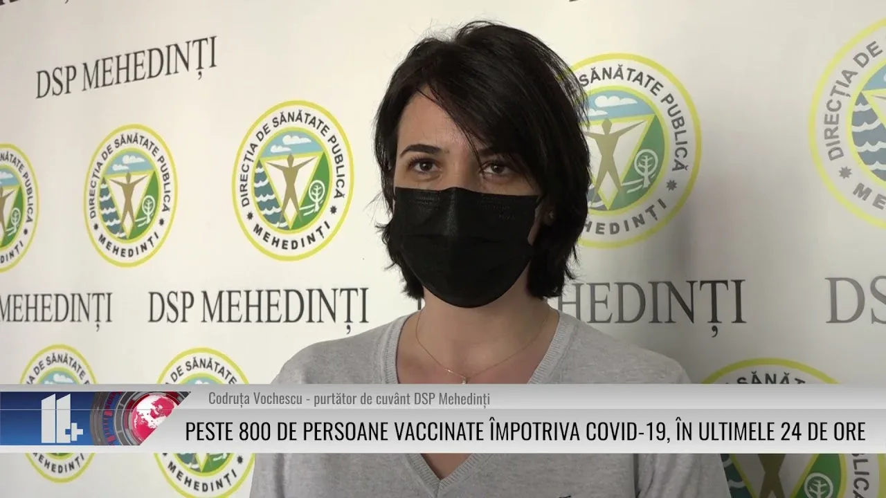 PESTE 800 DE PERSOANE VACCINATE ÎMPOTRIVA COVID 19, ÎN ULTIMELE 24 DE ORE