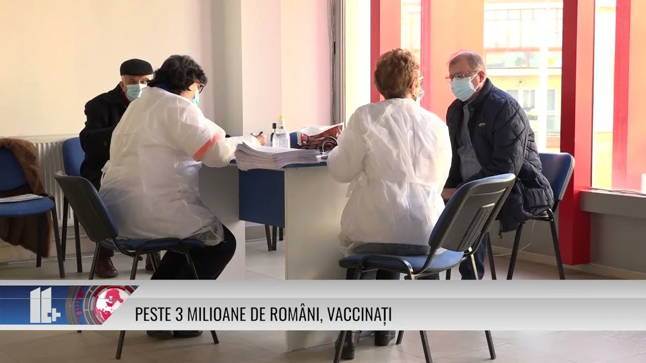 PESTE 3 MILIOANE DE ROMÂNI, VACCINAȚI