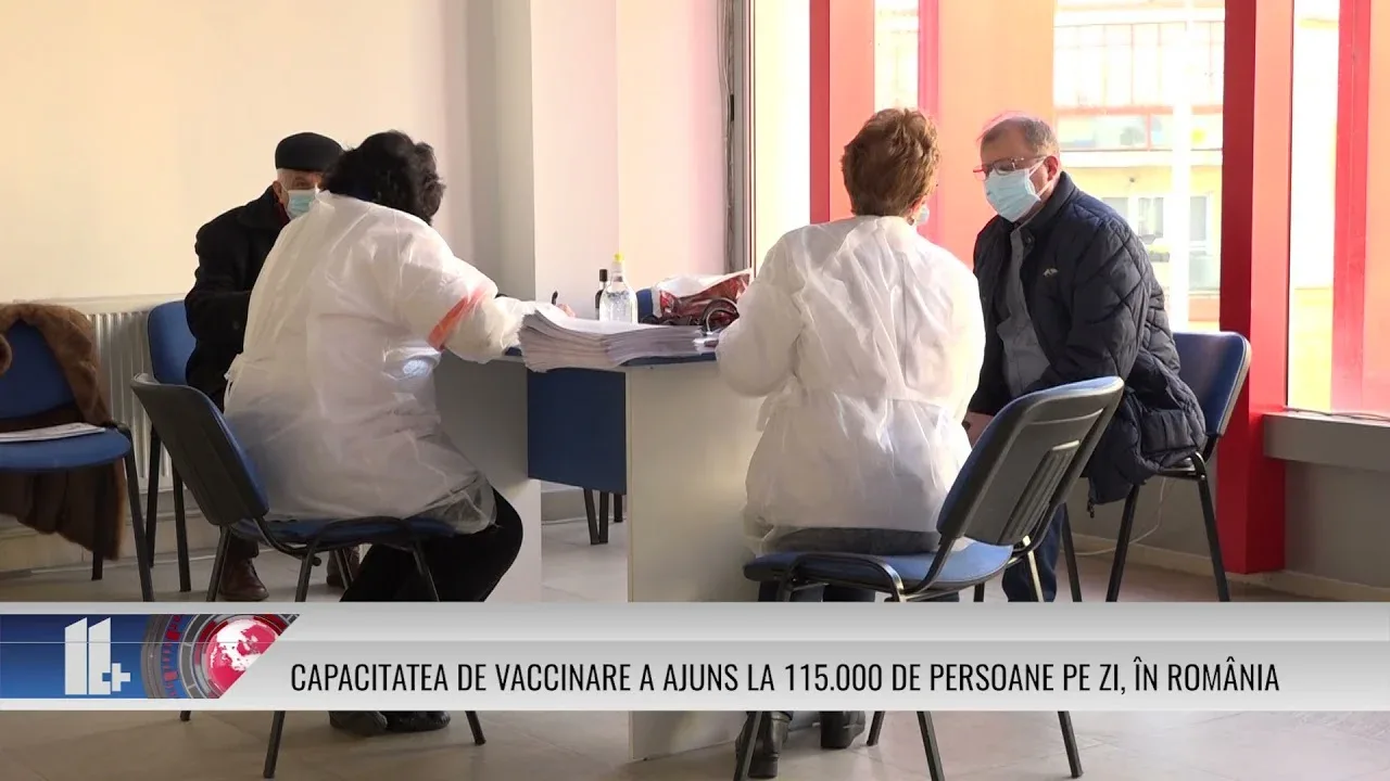 CAPACITATEA DE VACCINARE A AJUNS LA 115 000 DE PERSOANE PE ZI, ÎN ROMÂNIA