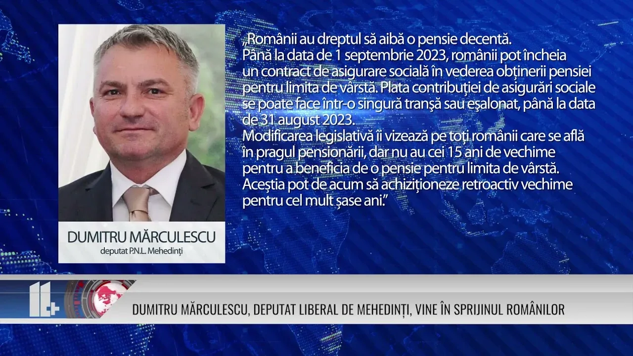 DUMITRU MĂRCULESCU, DEPUTAT LIBERAL DE MEHEDINȚI, VINE ÎN SPRIJINUL ROMANILOR