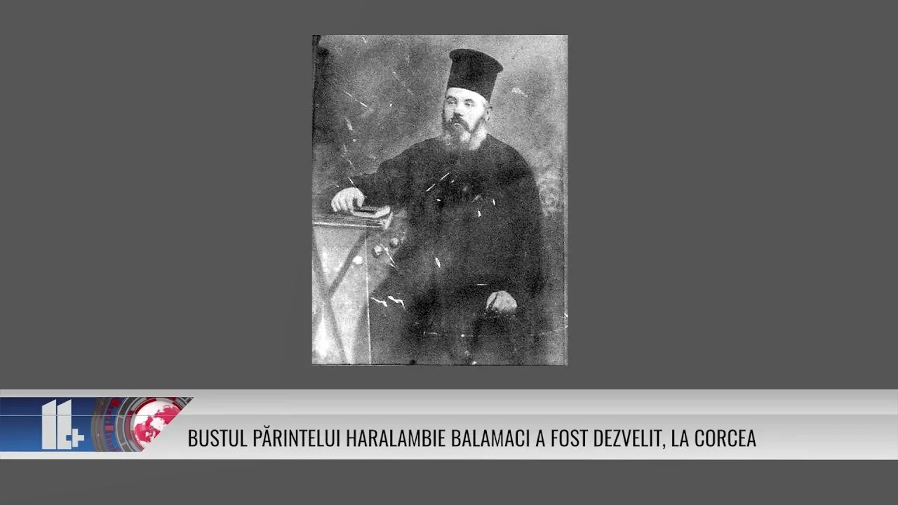 BUSTUL PĂRINTELUI HARALAMBIE BALAMACI A FOST DEZVELIT, LA CORCEA