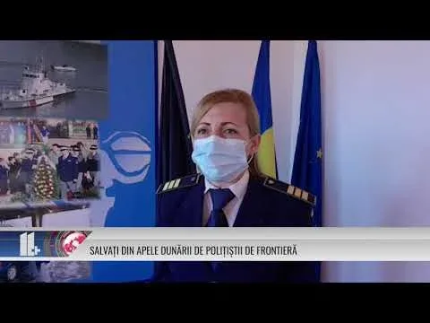 SALVAȚI DIN APELE DUNĂRII DE POLIȚIȘTII DE FRONTIERĂ