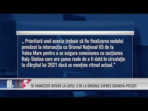 SE MUNCEȘTE INTENS LA LOTUL 3 DE LA DRUMUL EXPRES CRAIOVA PITEȘTI