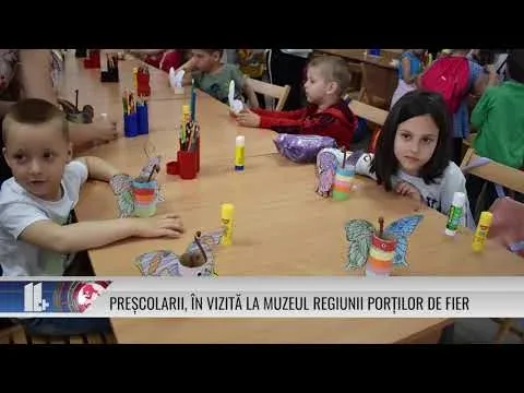 PREȘCOLARII, ÎN VIZITĂ LA MUZEUL REGIUNII PORȚILOR DE FIER