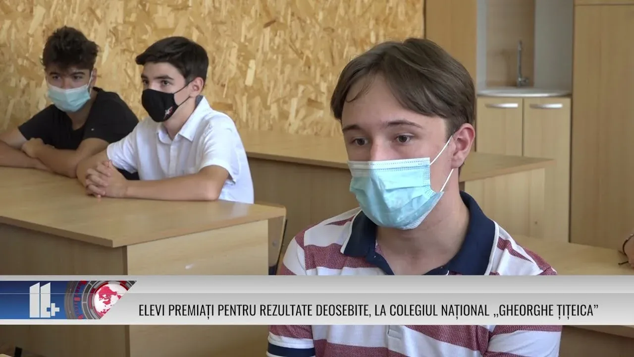 ELEVI PREMIAȚI PENTRU REZULTATE DEOSEBITE, LA COLEGIUL NAȚIONAL „GHEORGHE ȚIȚEICA”