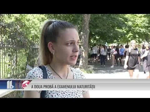 A DOUA PROBĂ A EXAMENULUI MATURITĂȚII