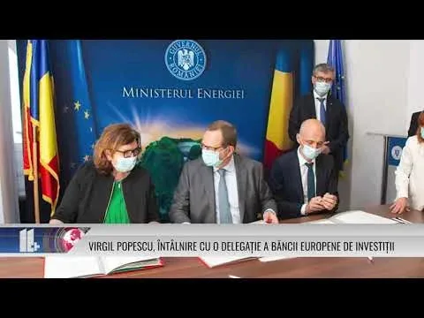 VIRGIL POPESCU, ÎNTÂLNIRE CU O DELEGAȚIE A BĂNCII EUROPENE DE INVESTIȚII