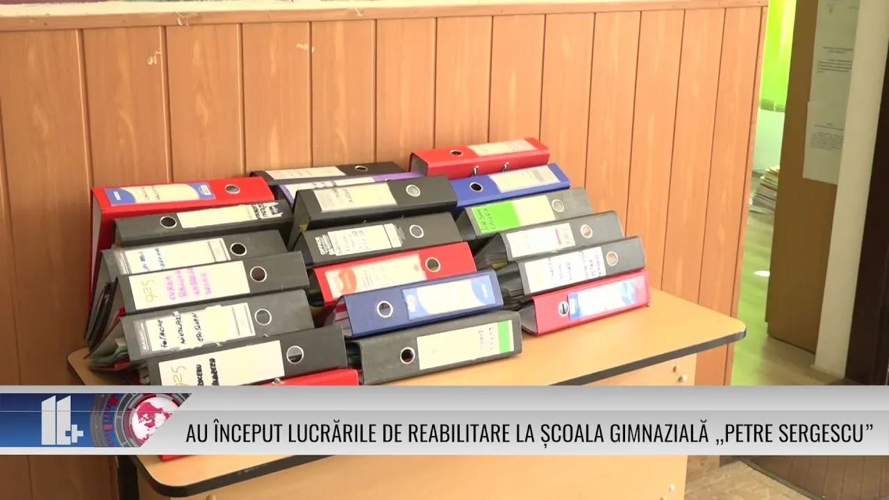 AU ÎNCEPUT LUCRĂRILE DE REABILITARE LA ȘCOALA GIMNAZIALĂ „PETRE SERGESCU”