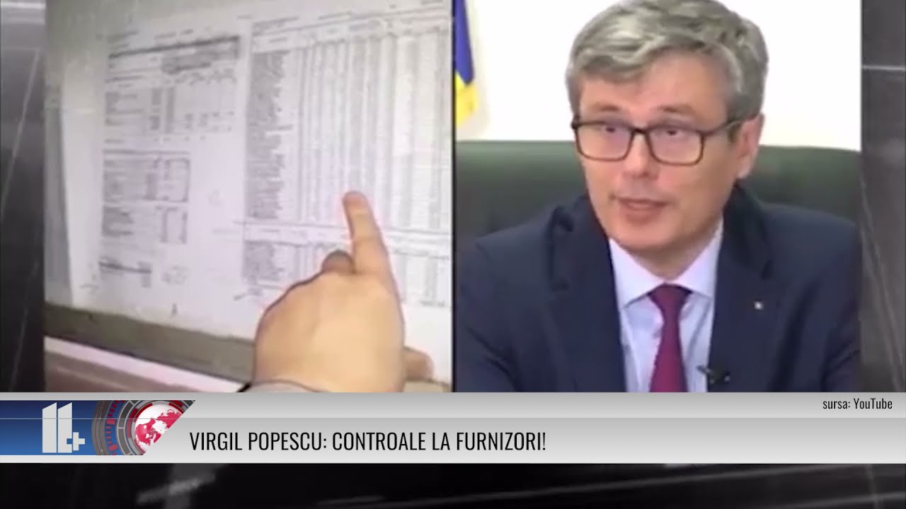 VIRGIL POPESCU: CONTROALE LA FURNIZORI!