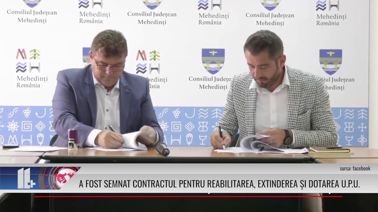 A FOST SEMNAT CONTRACTUL PENTRU REABILITAREA, EXTINDEREA ȘI DOTAREA U.P.U