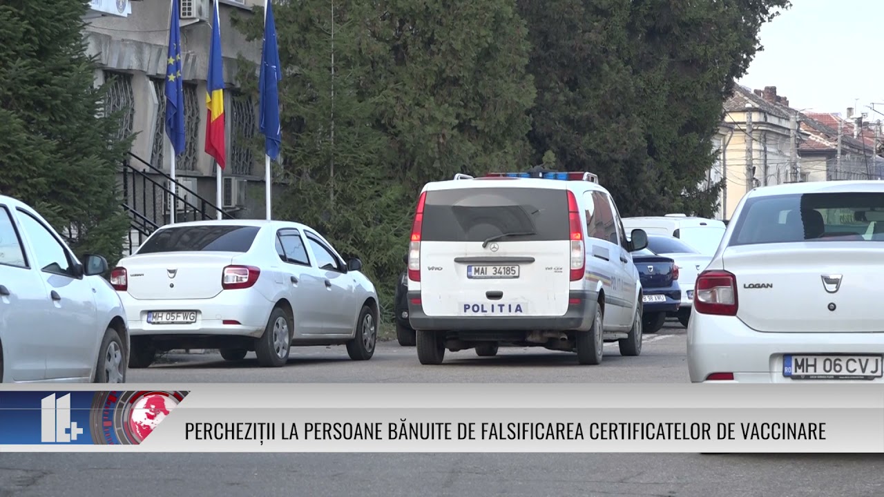 PERCHEZIȚII LA PERSOANE BĂNUITE DE FALSIFICAREA CERTIFICATELOR DE VACCINARE