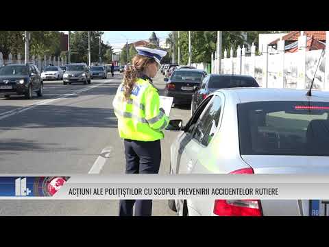 ACȚIUNI ALE POLIȚIȘTILOR CU SCOPUL PREVENIRII ACCIDENTELOR RUTIERE