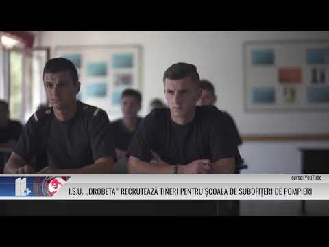 I.S.U „DROBETA” RECRUTEAZĂ TINERI PENTRU ȘCOALA DE SUBOFIȚERI DE POMPIERI