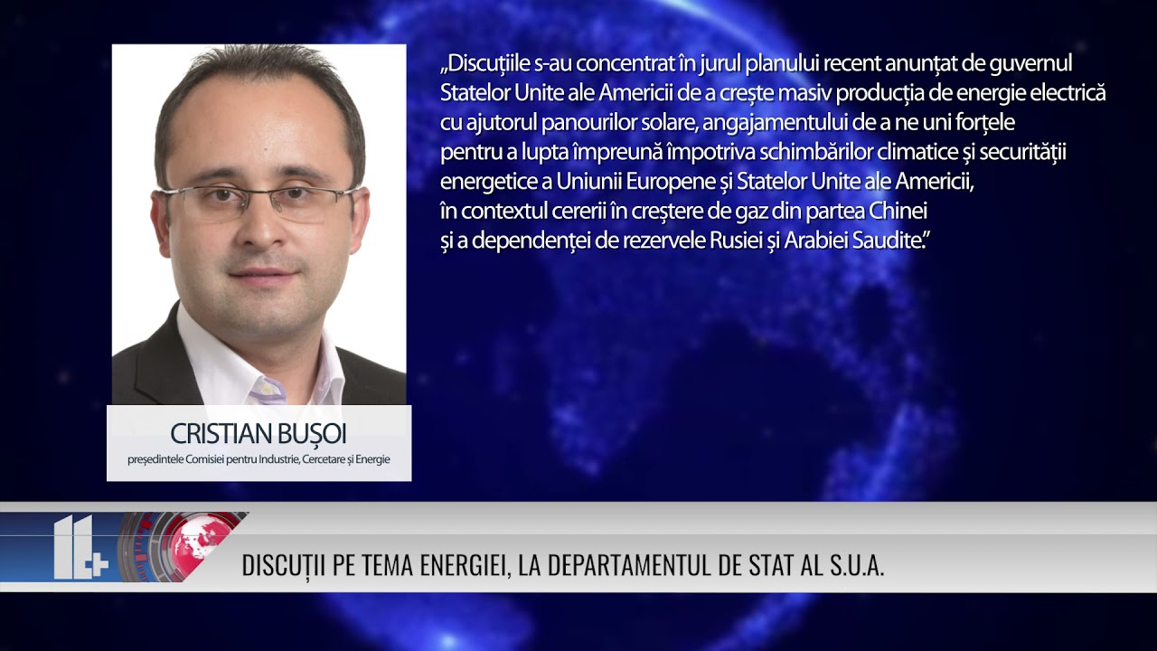 DISCUȚII PE TEMA ENERGIEI, LA DEPARTAMENTUL DE STAT AL STATELOR UNITE ALE AMERICII