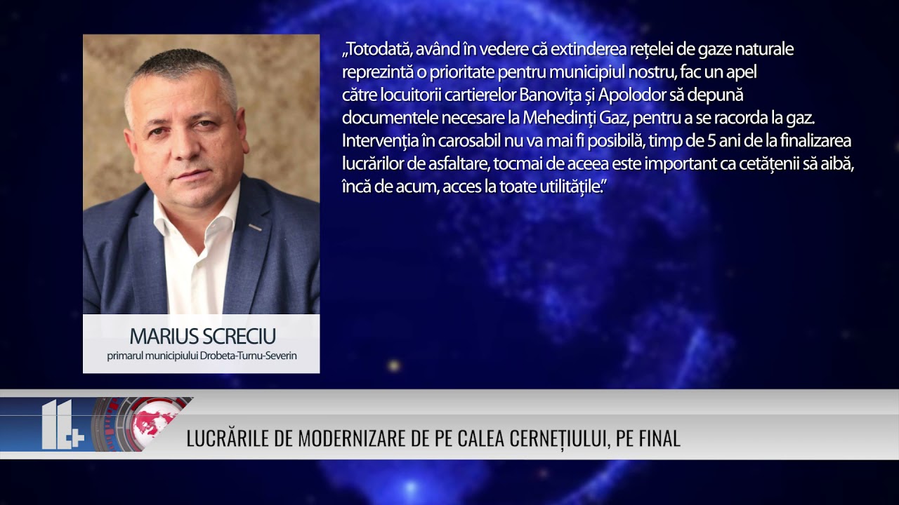 LUCRĂRILE DE MODERNIZARE DE PE CALEA CERNEȚIULUI, PE FINAL