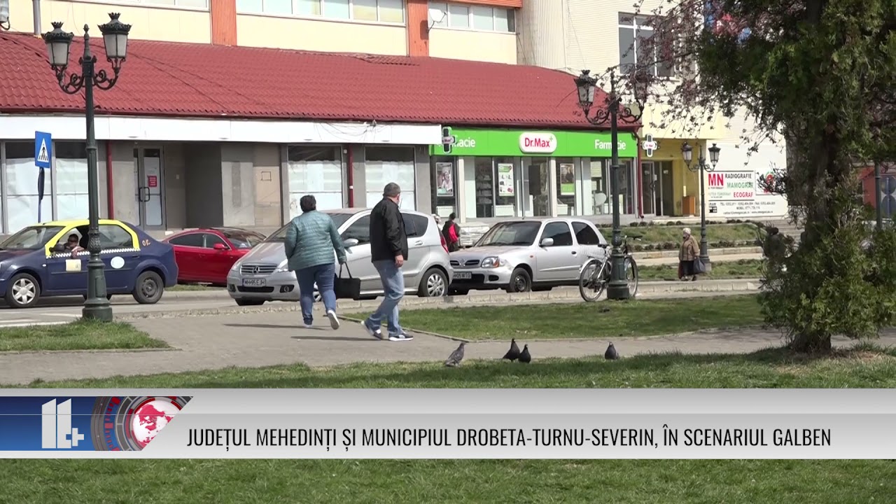 JUDEȚUL MEHEDINȚI ȘI MUNICIPIUL DROBETA TURNU SEVERIN, ÎN SCENARIUL GALBEN