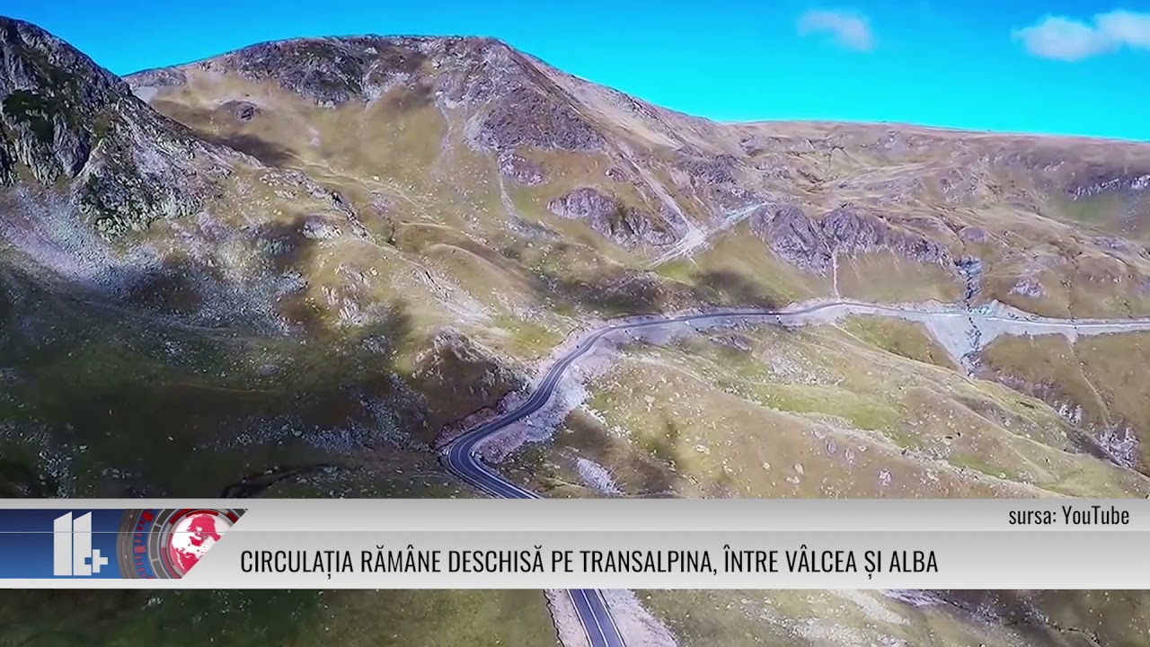 CIRCULAȚIA RĂMÂNE DESCHISĂ PE TRANSALPINA, ÎNTRE VÂLCEA ȘI ALBA