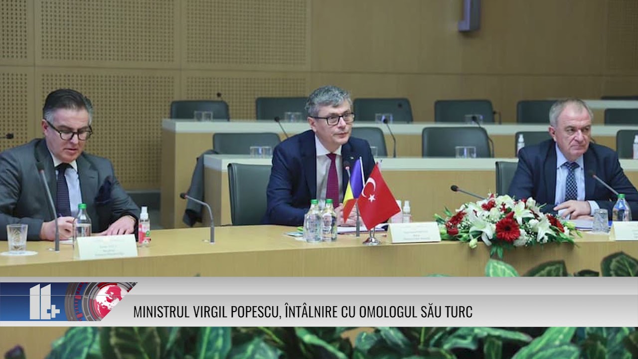 MINISTRUL VIRGIL POPESCU, ÎNTÂLNIRE CU OMOLOGUL SĂU TURC