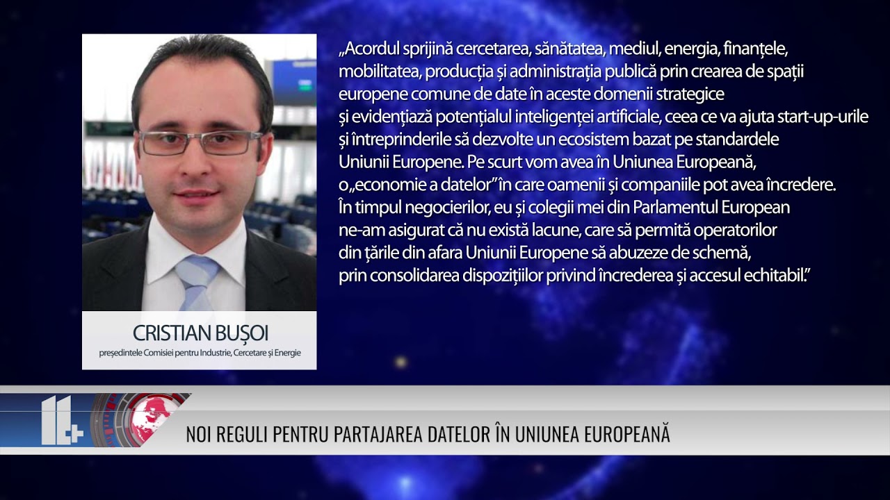 NOI REGULI PENTRU PARTAJAREA DATELOR ÎN UNIUNEA EUROPEANĂ