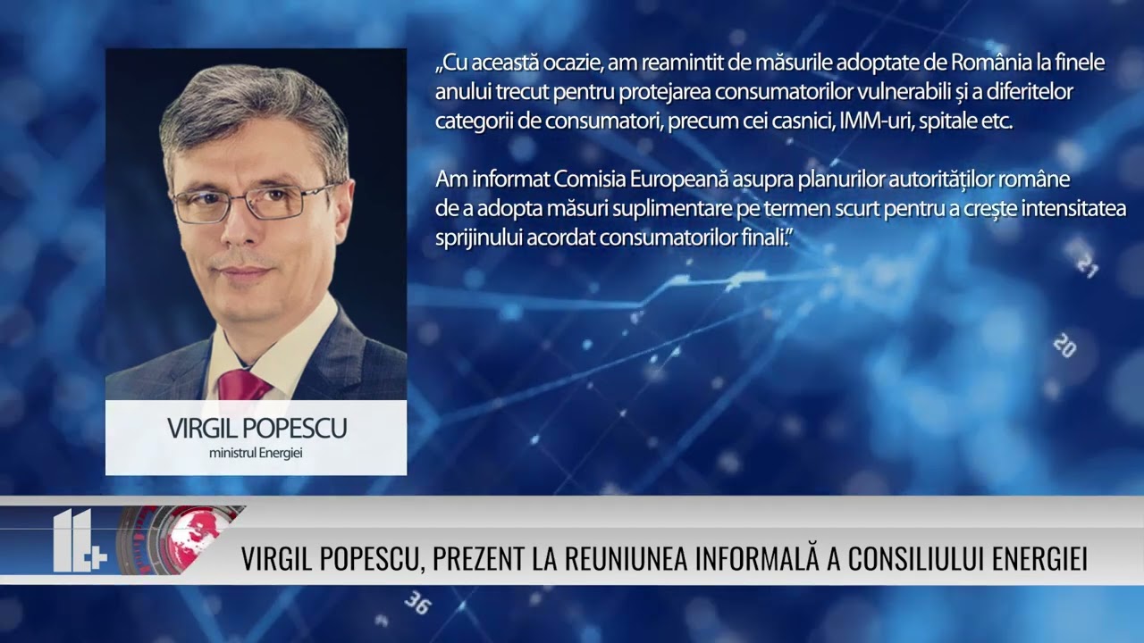 Virgil Popescu, prezent la reuniunea informală a Consiliului Energiei