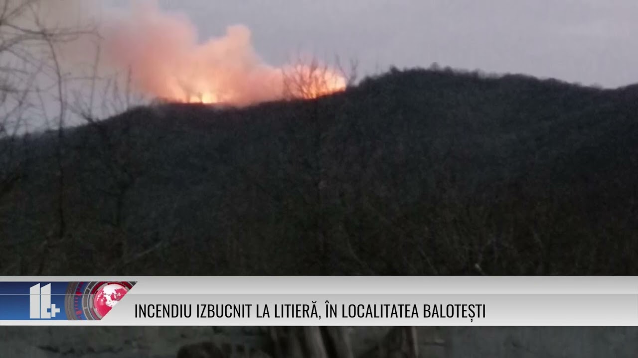 Incendiu izbucnit la litieră, în localitatea Balotești