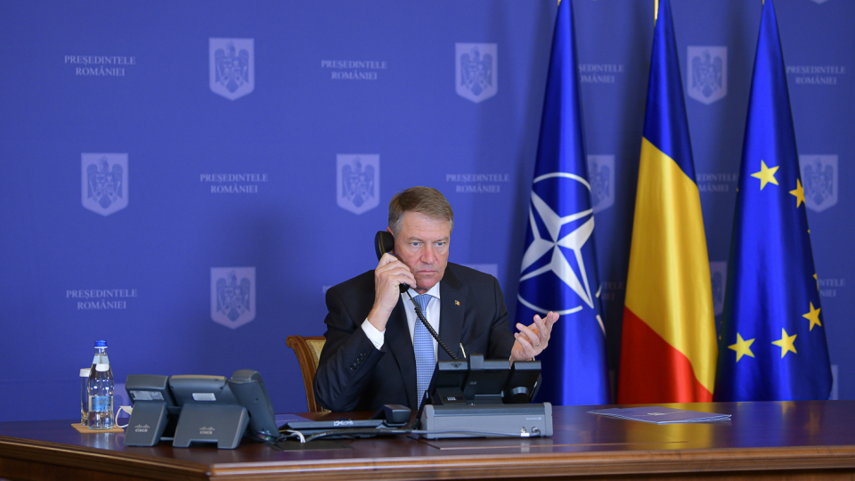 Klaus Iohannis a participat la consultări găzduite de președintele SUA Biden, cu lideri internaționali, ai instituțiilor Uniunii Europene și NATO