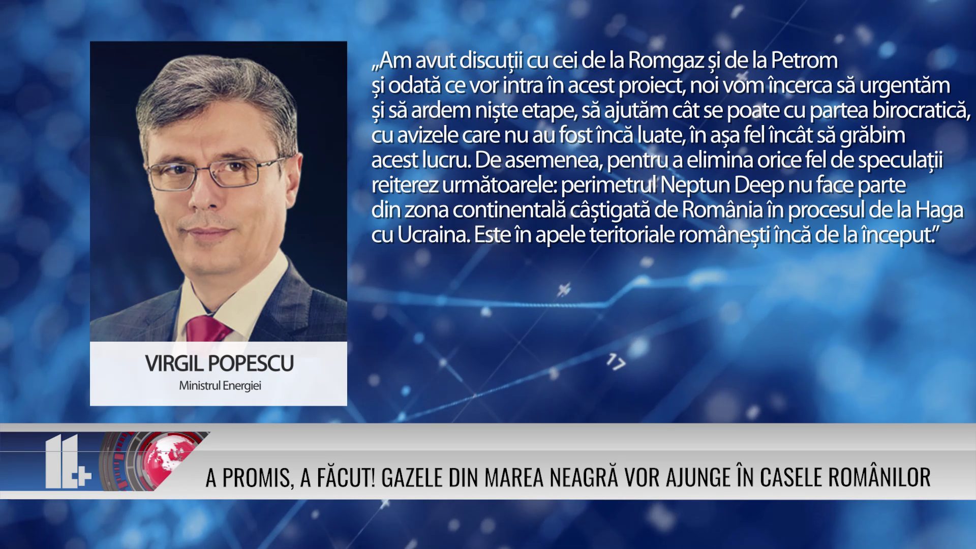 A promis, a făcut! Gazele din Marea Neagră vor ajunge în casele românilor