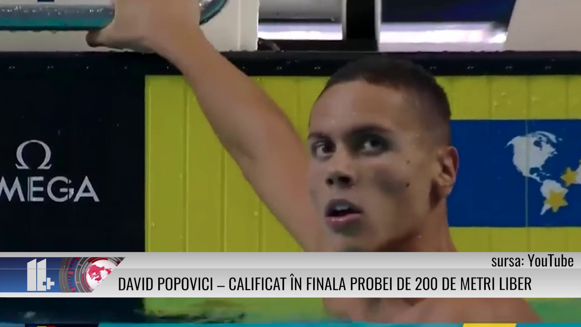 David Popovici – calificat în finala probei de 200 de metri liber