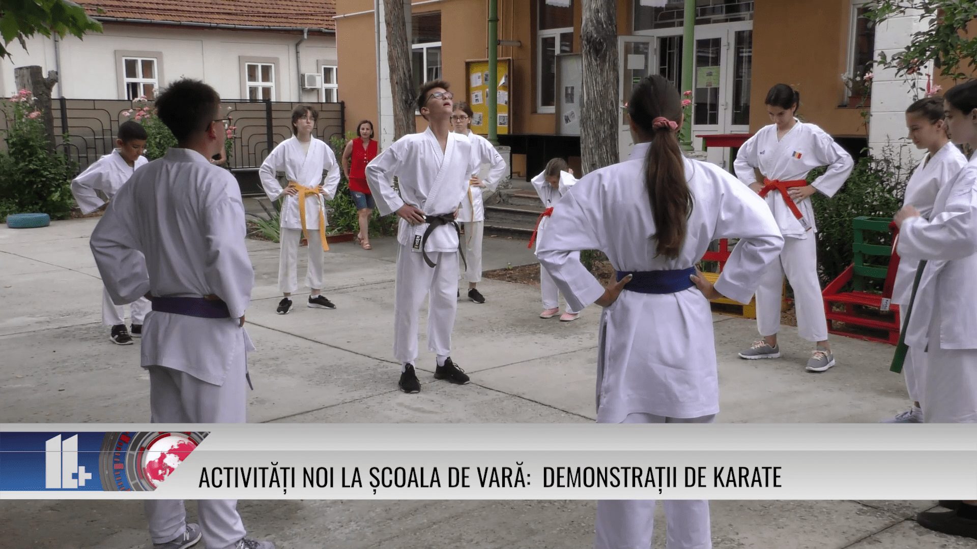 Activități noi la școala de vară: demonstrații de Karate