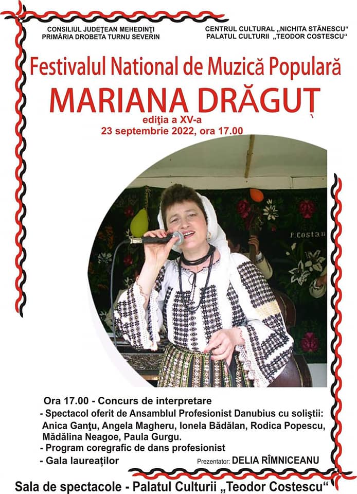 Festivalul Național „Mariana Drăguț”, la Palatul Culturii