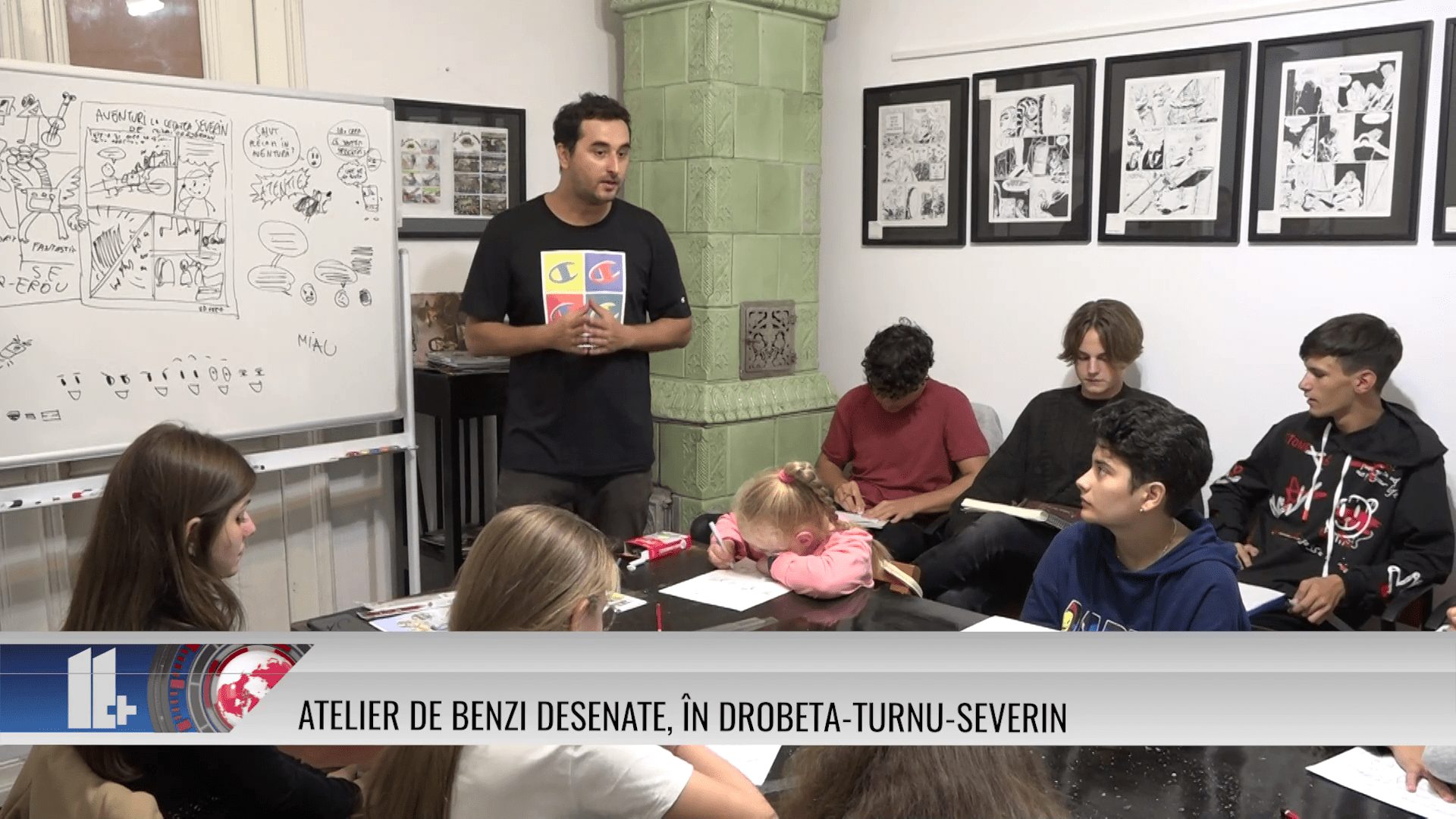 Atelier de benzi desenate, în Drobeta-Turnu-Severin