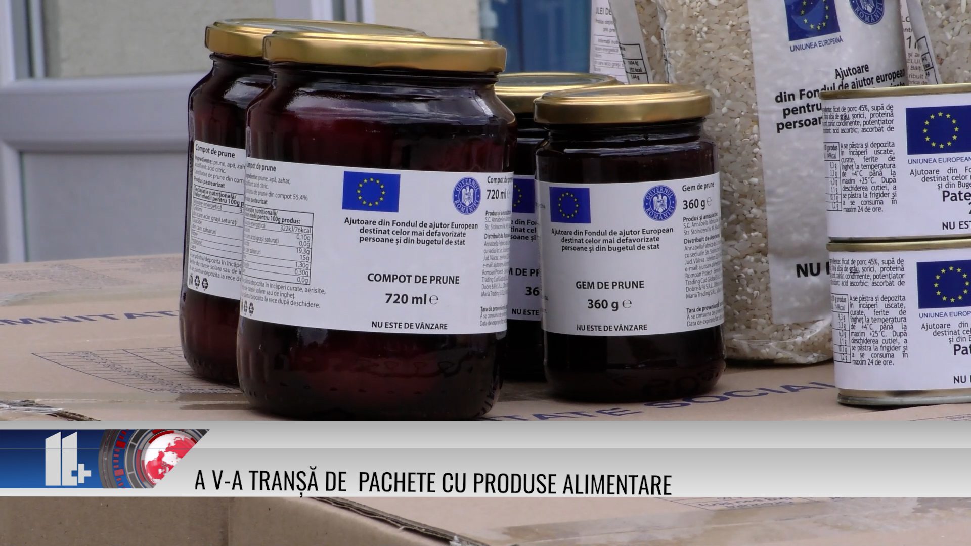 A V-a tranșă de pachete cu produse alimentare