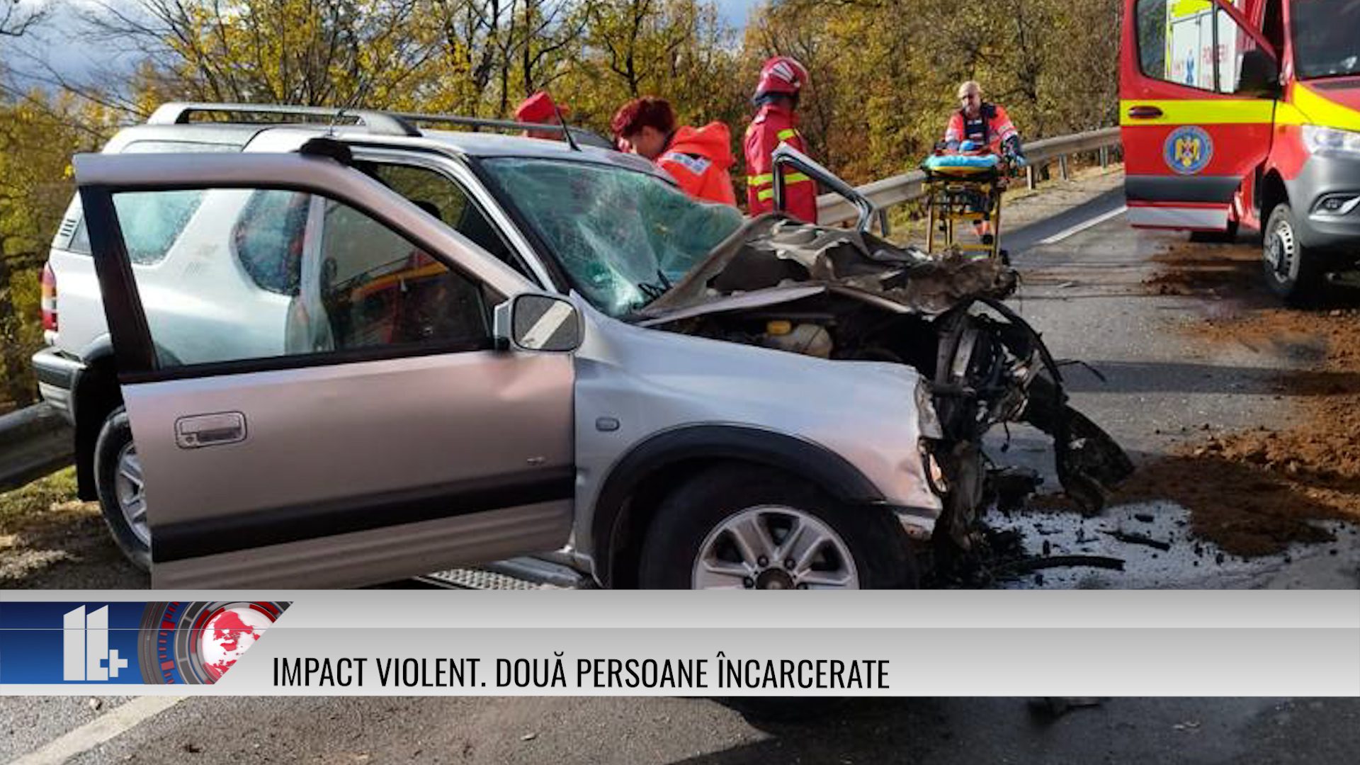 Impact violent. Două persoane încarcerate